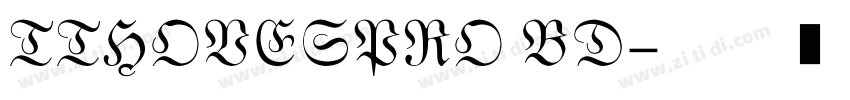 TTHOVESPRO BD字体转换